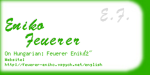 eniko feuerer business card